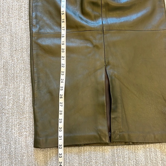 Vintage Lamb Leather Evan Davies Pencil Skirt - Picture 12 of 12